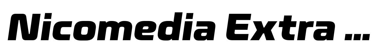 Nicomedia Extra Bold Italic